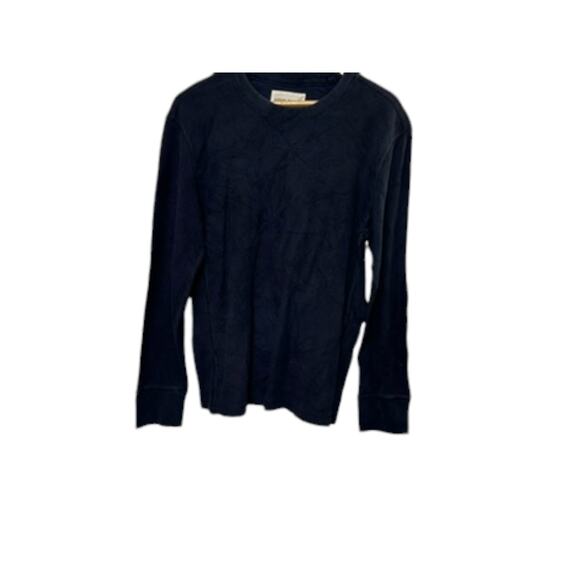 Eddie Bauer Navy Blue Long Sleeve Crewneck Thermal Waffle Shirt Men's Small - Picture 3 of 5